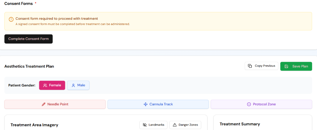 Client Profile Tabs